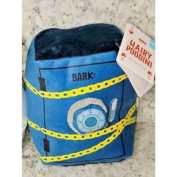 Bark Box March 2021 Hairy Poodini Box Squeaker Crinkle HIDDEN Toy NWT Barkbox - Picture 1 of 7